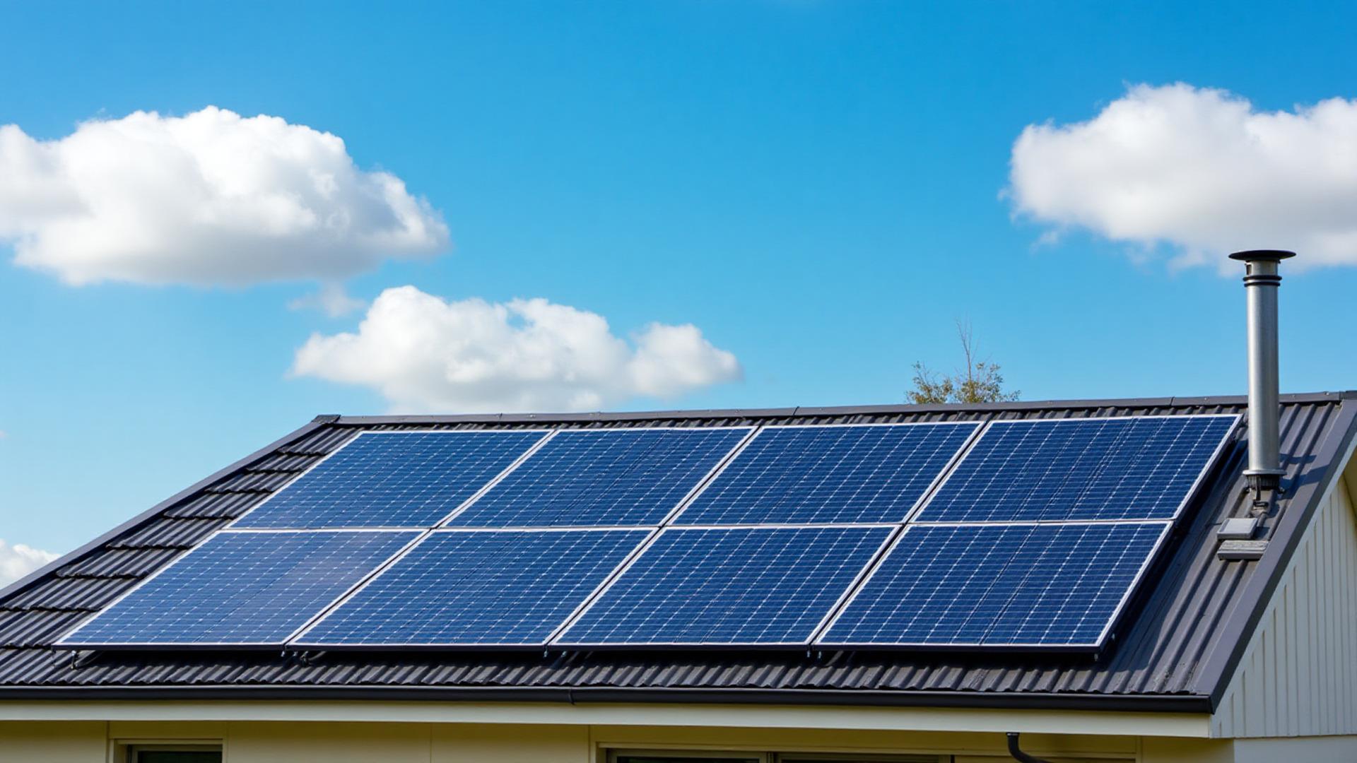 Solar panels on Pakenham home